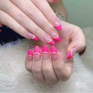 Press on nails| gel press on | High quality|almond code 2M